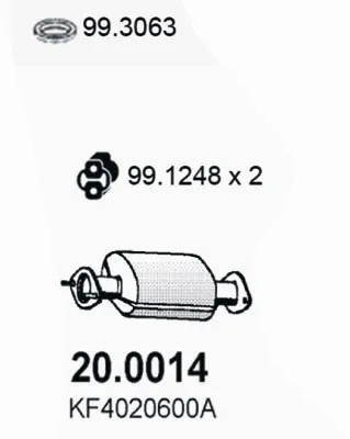 Catalytic Converter Mazda 323 F V