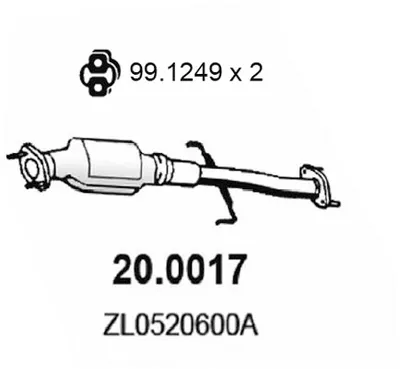 Catalytic Converter Mazda 323 S VI Saloon · Mazda 323 F VI Hatchback