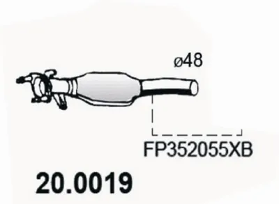 Catalytic Converter Mazda 323 F V · Mazda 323 F VI Hatchback