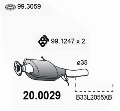 Catalytic Converter Mazda DEMIO