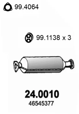 Catalytic Converter Lancia LYBRA · Lancia LYBRA SW