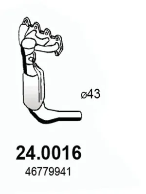 Catalytic Converter Fiat STRADA Pickup · Lancia Y