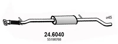 Centre Muffler Lancia YPSILON