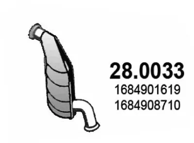 Catalytic Converter Mercedes-Benz A-CLASS · Mercedes-Benz VANEO