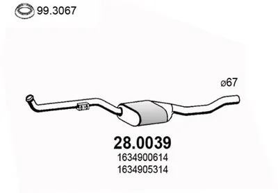 Catalytic Converter Mercedes-Benz M-CLASS