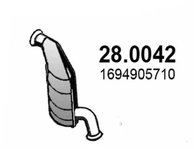 Catalytic Converter Mercedes-Benz A-CLASS · Mercedes-Benz B-CLASS Sports Tourer