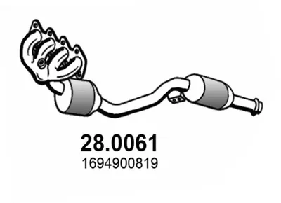 Catalytic Converter Mercedes-Benz A-CLASS · Mercedes-Benz B-CLASS Sports Tourer