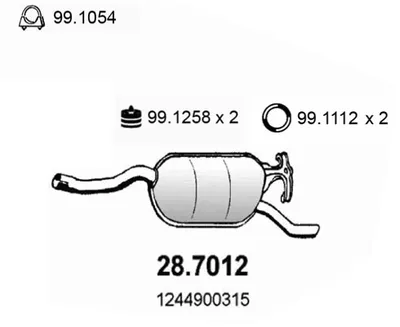 Rear Muffler Mercedes-Benz 124 Coupe · Mercedes-Benz 124 Saloon · Mercedes-Benz E-CLASS