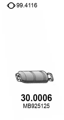 Catalytic Converter Mitsubishi COLT IV · Mitsubishi LANCER IV · Mitsubishi LANCER V