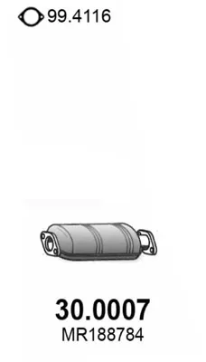 Catalytic Converter Mitsubishi COLT V · Mitsubishi LANCER VI