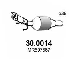 Catalytic Converter Mitsubishi COLT VI · Mitsubishi COLT CZC VI Convertible · Smart FORFOUR