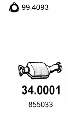 Catalytic Converter Opel ASTRA F Saloon · Opel ASTRA F Convertible · Opel ASTRA F Hatchback