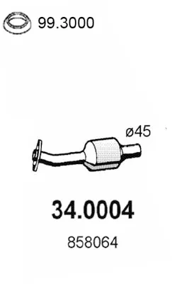 Catalytic Converter Opel CORSA B · Opel ASTRA F Saloon · Opel ASTRA F Hatchback