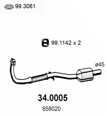 Catalytic Converter Opel COMBO Box Body/MPV · Opel CORSA B · Opel CORSA B Hatchback Van
