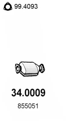 Catalytic Converter Opel ASTRA F Saloon · Opel ASTRA F Hatchback · Opel VECTRA A
