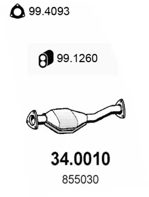 Catalytic Converter Opel CORSA A TR · Opel CORSA A Hatchback · Vauxhall NOVA Hatchback