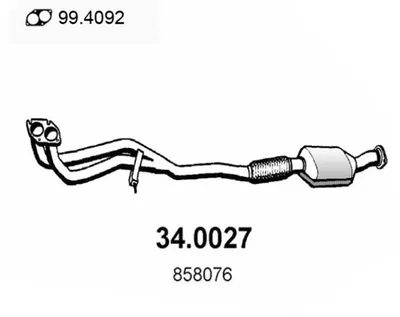 Catalytic Converter Opel VECTRA B Hatchback · Opel VECTRA B · Opel VECTRA B Estate