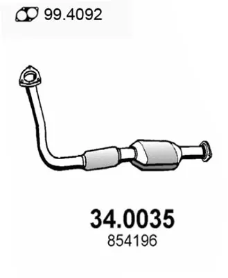 Catalytic Converter Opel VECTRA B Hatchback · Opel VECTRA B · Opel VECTRA B Estate