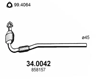 Catalytic Converter Opel CORSA B
