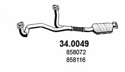 Catalytic Converter Opel VECTRA A · Opel VECTRA B Hatchback · Opel VECTRA B