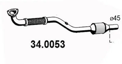 Catalytic Converter Opel MERIVA A MPV