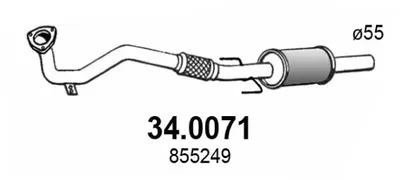 Catalytic Converter Opel VECTRA C · Opel VECTRA C GTS · Opel SIGNUM Hatchback