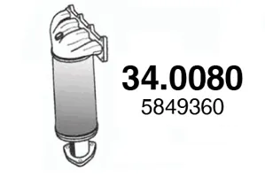 Catalytic Converter Opel VECTRA C · Opel VECTRA C GTS · Opel MERIVA A MPV