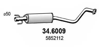 Centre Muffler Opel ASTRA G Hatchback · Opel ASTRA G Estate · Opel ASTRA G Saloon