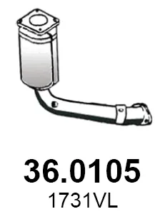 Catalytic Converter Peugeot 206+