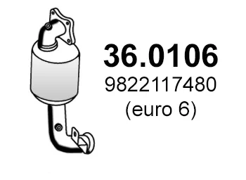 Catalytic Converter Citroën C-ELYSEE · Citroën C3 III · Citroën C3 AIRCROSS II