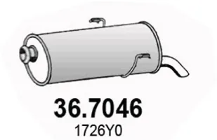 Rear Muffler Peugeot 206 Hatchback · Peugeot 206 CC · Peugeot 206+