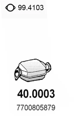 Catalytic Converter Renault CLIO I