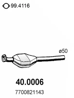 Catalytic Converter Renault SAFRANE I