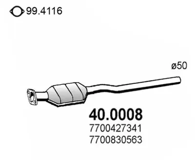 Catalytic Converter Renault LAGUNA I · Renault LAGUNA I Grandtour