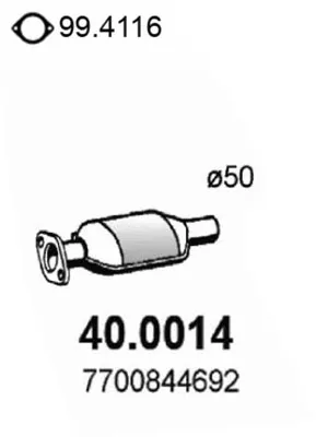 Catalytic Converter Renault MEGANE I · Renault MEGANE I Coach · Renault MEGANE I Classic