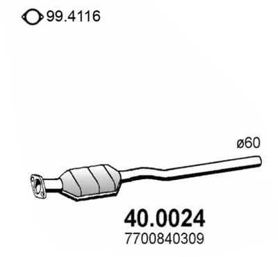 Catalytic Converter Renault LAGUNA I · Renault LAGUNA I Grandtour
