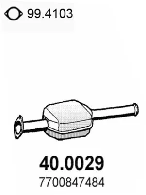 Catalytic Converter Renault RAPID Box Body/MPV · Renault CLIO I · Renault CLIO I Hatchback Van