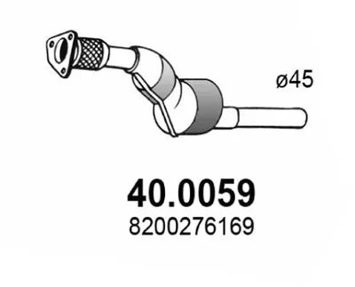 Catalytic Converter Renault MODUS / GRAND MODUS · Renault CLIO III
