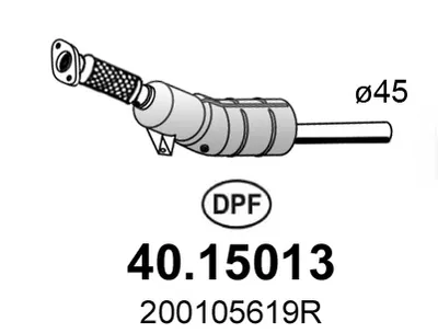 Soot/Particulate Filter, exhaust system Renault MEGANE III Hatchback · Renault MEGANE III Coupe · Renault MEGANE III Grandtour