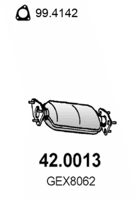 Catalytic Converter Mg MGF · Mg MG ZR · Rover 400 Tourer