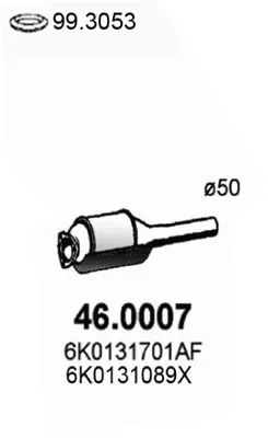 Catalytic Converter Seat CORDOBA · Seat IBIZA II
