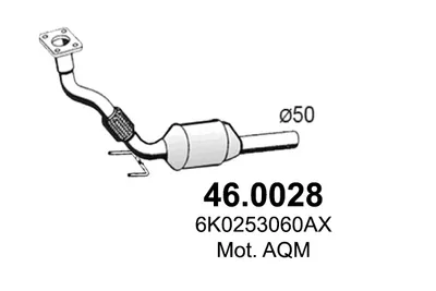Catalytic Converter Seat CORDOBA · Seat IBIZA II · Seat INCA