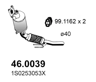 Catalytic Converter Seat Mii · Skoda CITIGO · Vw UP!