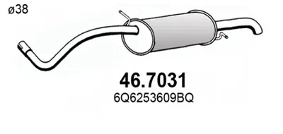 Rear Muffler Seat IBIZA III · Seat CORDOBA · Seat IBIZA IV