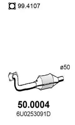 Catalytic Converter Skoda FELICIA I · Skoda FELICIA I Estate · Skoda FELICIA I Pickup