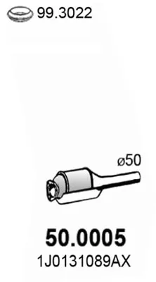 Catalytic Converter Seat TOLEDO II · Seat LEON · Skoda OCTAVIA I
