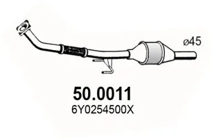 Catalytic Converter Skoda FABIA I · Skoda FABIA I Combi · Skoda FABIA I Saloon