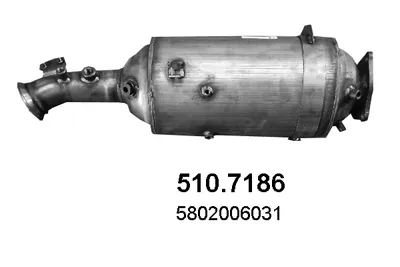 Soot filter/particles, exhaust system ASSO 510.7186