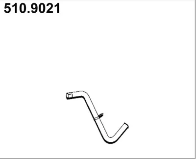 Exhaust tube ASSO 510.9021