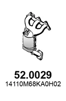 Catalytic Converter Nissan PIXO · Opel AGILA · Suzuki SPLASH